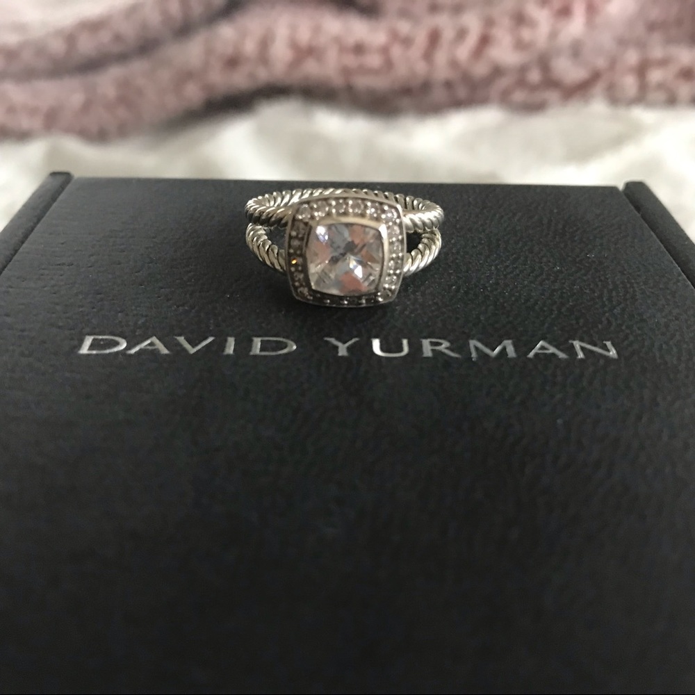 David Yurman Petite Albion Ring (White Topaz)